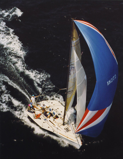 spinnaker pole on a sailboat