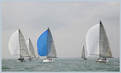 spinnaker pole on a sailboat