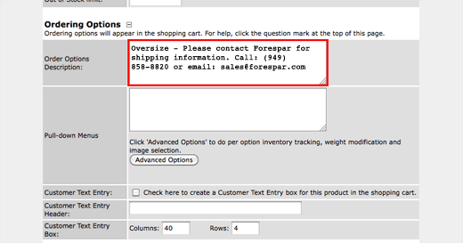Edit Product Info
